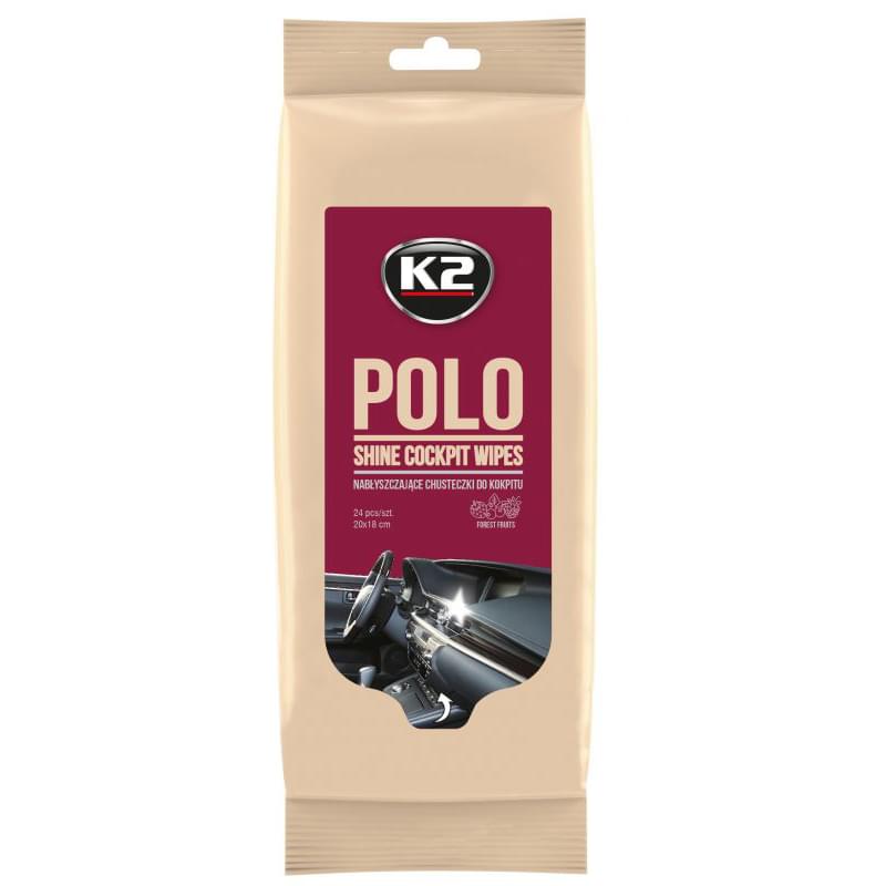 K2 Μαντηλάκια  καθαρισμού – POLO SHINE WIPES