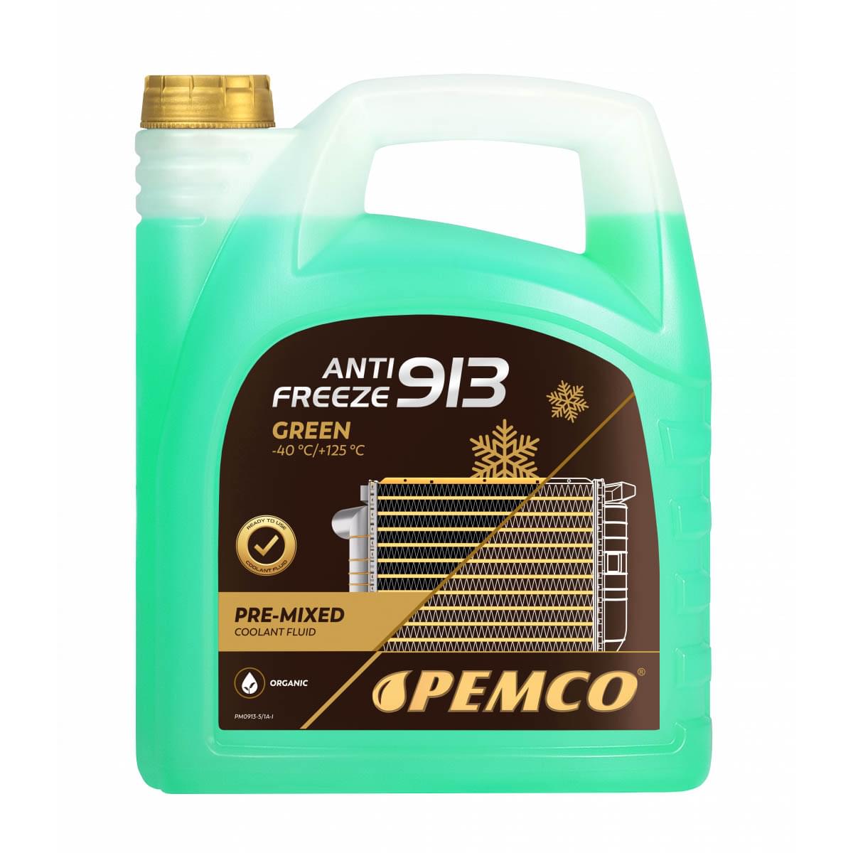 PEMCO Antifreeze 913 (-40°C) ΠΡΑΣΙΝΟ 5L